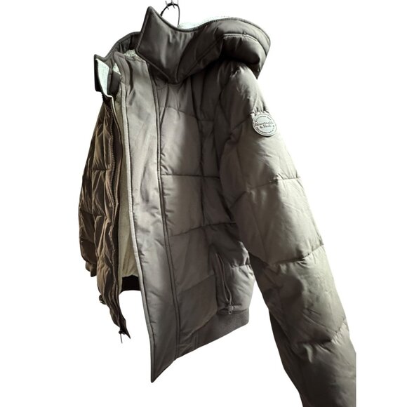 Abercrombie Kids Brown Jacket Size 13/14 Sherpa Insulated Puffer Jacket - Picture 5 of 10